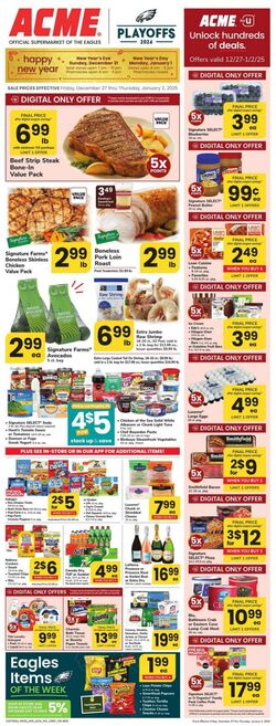 Weekly ad Acme 12/27/2024 - 01/02/2025