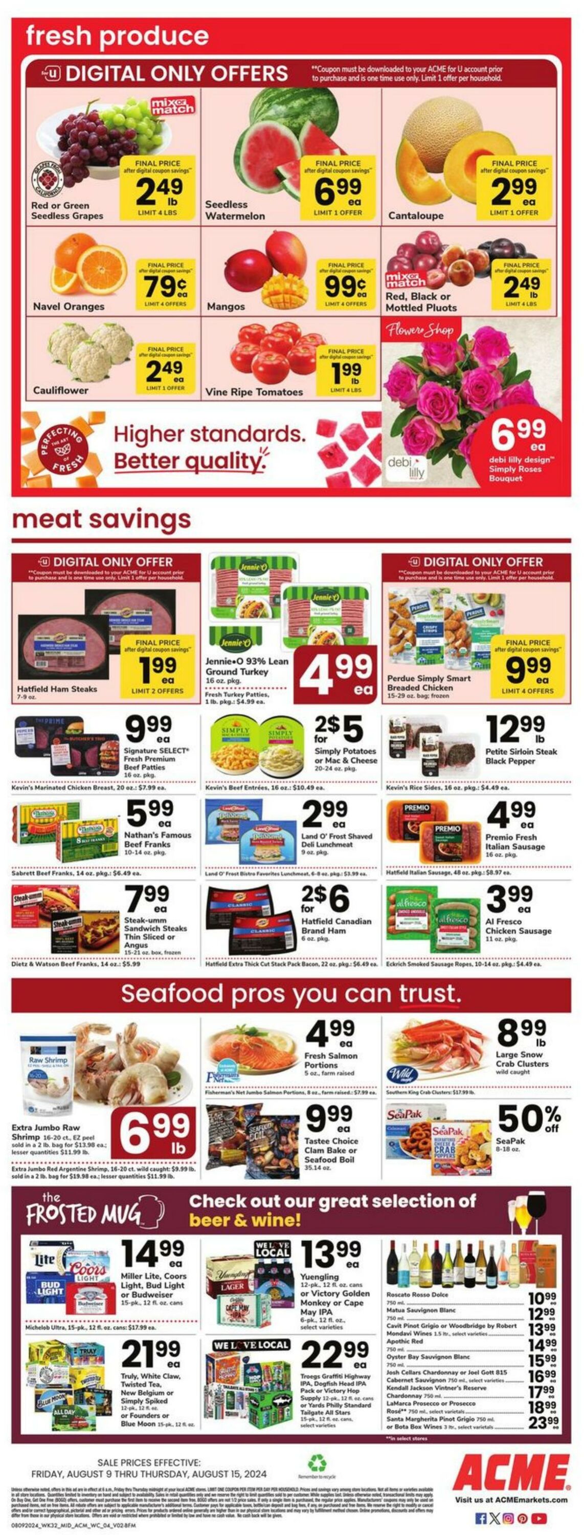 Weekly ad Acme 08/09/2024 - 08/15/2024