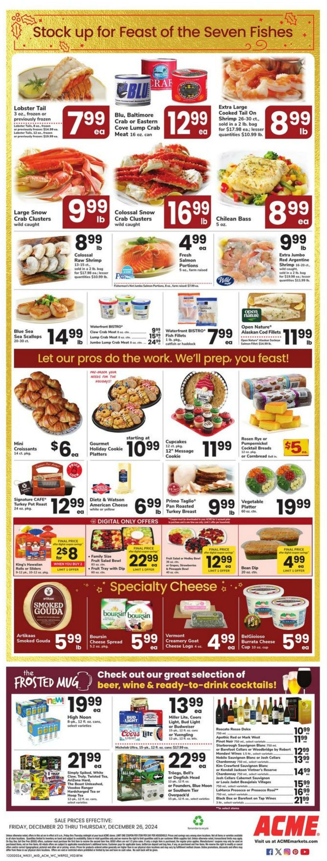 Weekly ad Acme 12/20/2024 - 12/26/2024