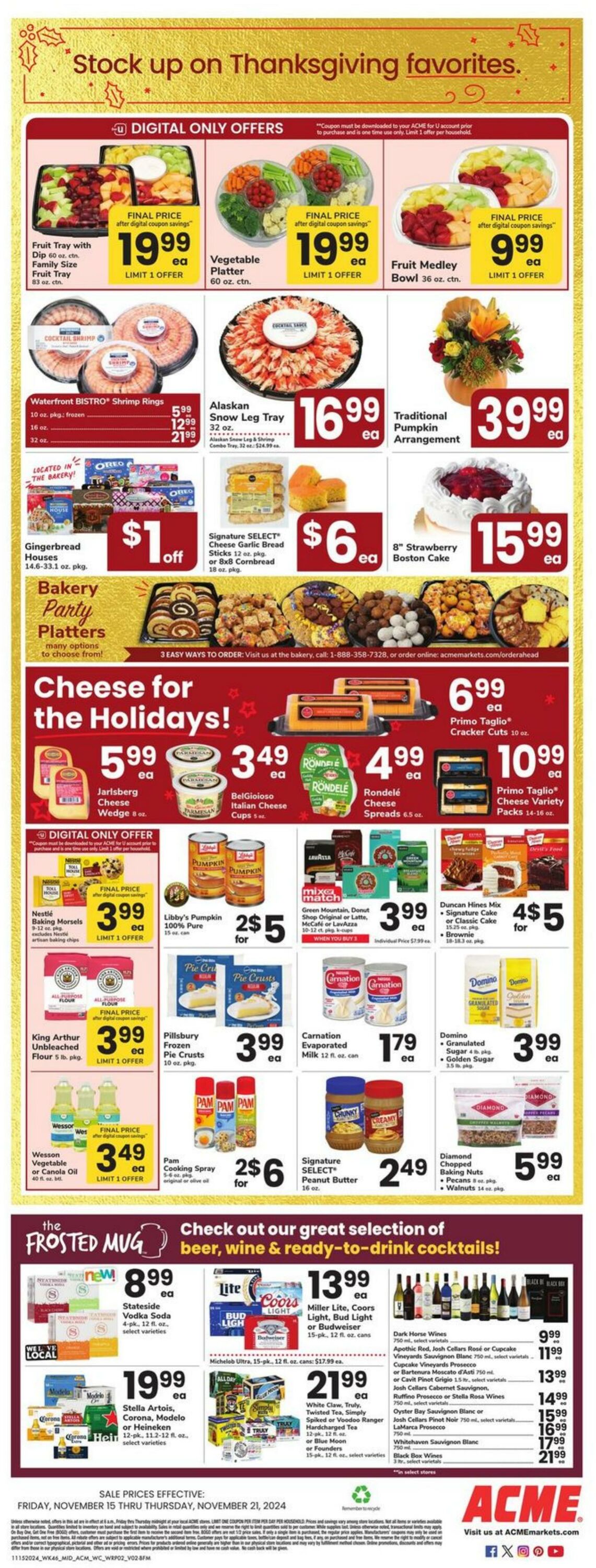 Weekly ad Acme 11/15/2024 - 11/21/2024