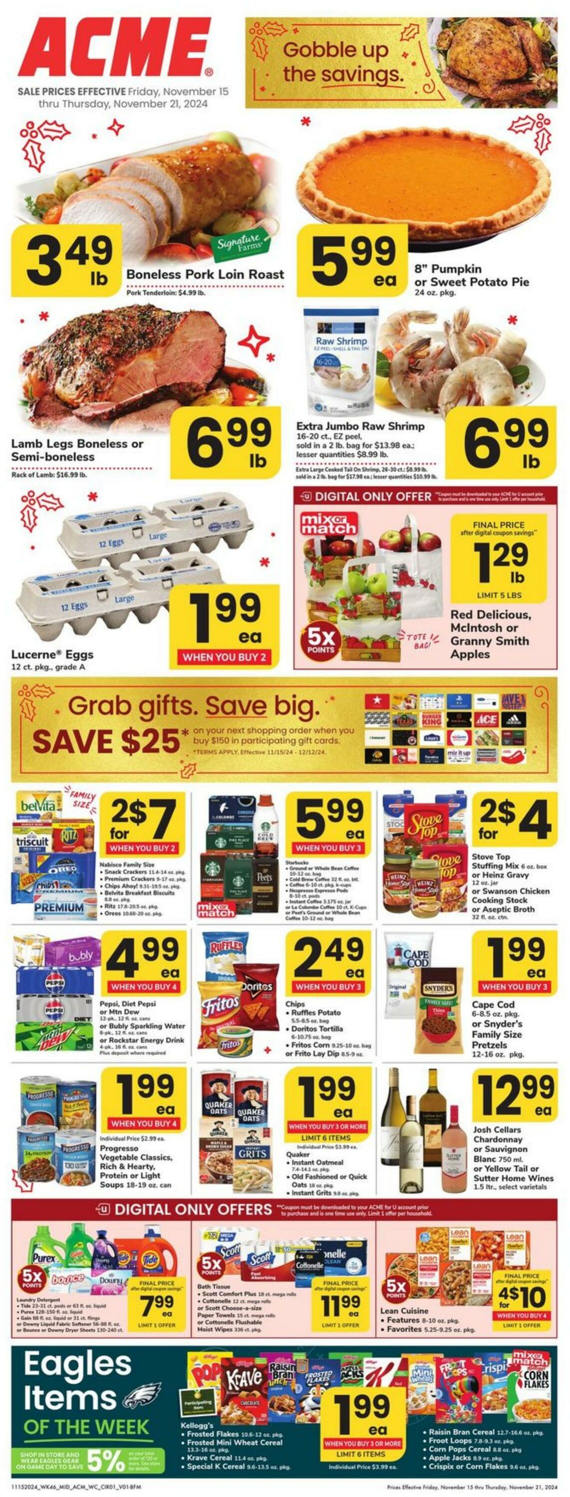 Weekly ad Acme 11/15/2024 - 11/21/2024