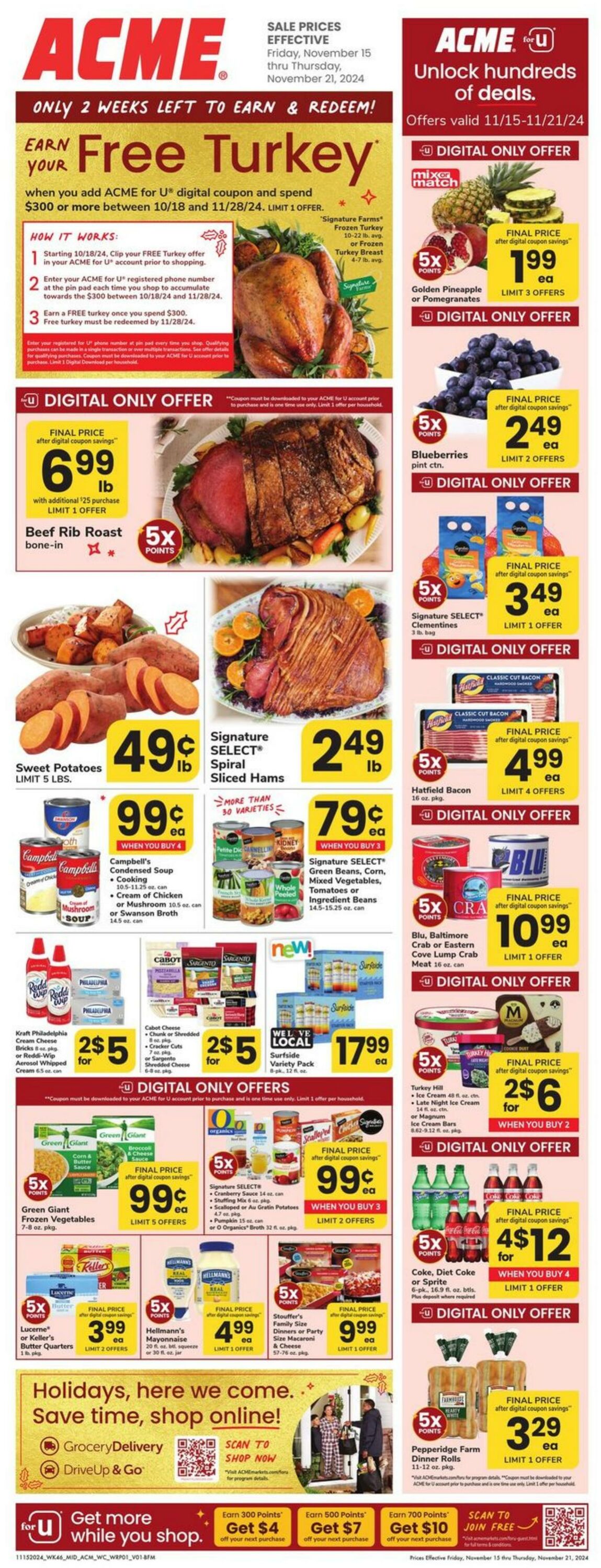 Weekly ad Acme 11/15/2024 - 11/21/2024