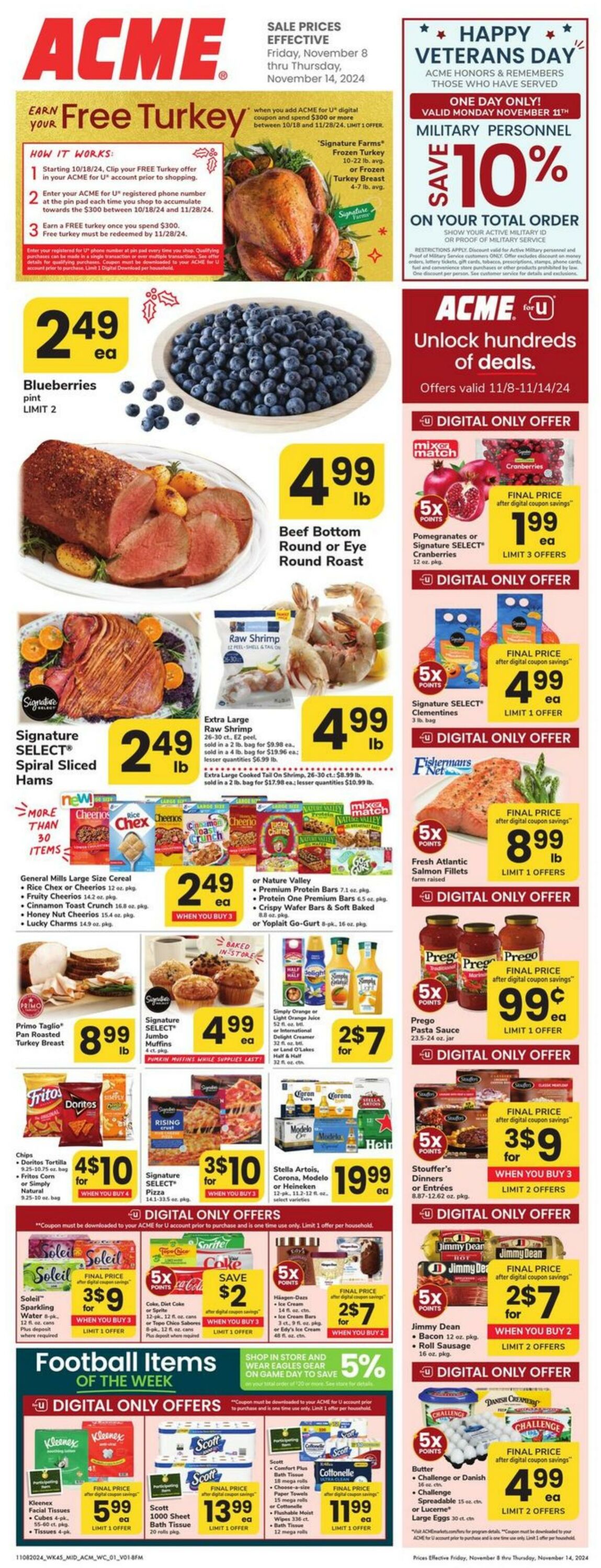 Weekly ad Acme 11/08/2024 - 11/14/2024