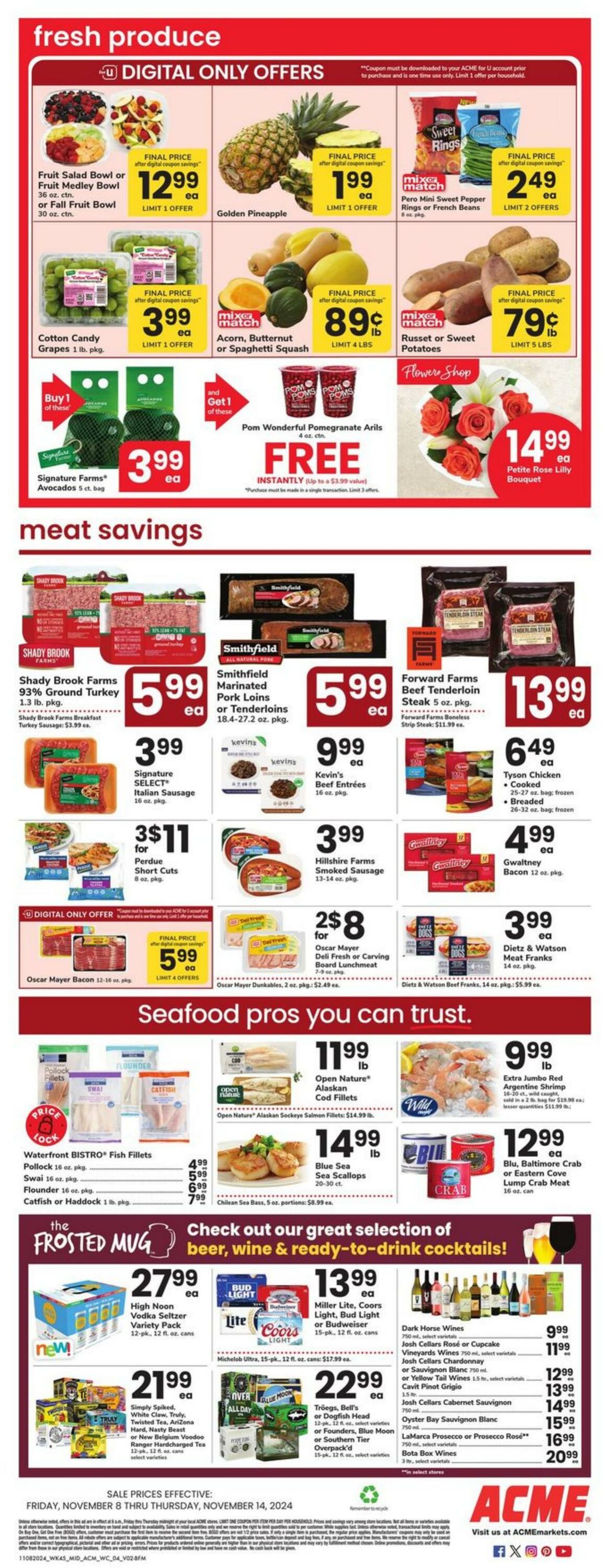 Weekly ad Acme 11/08/2024 - 11/14/2024