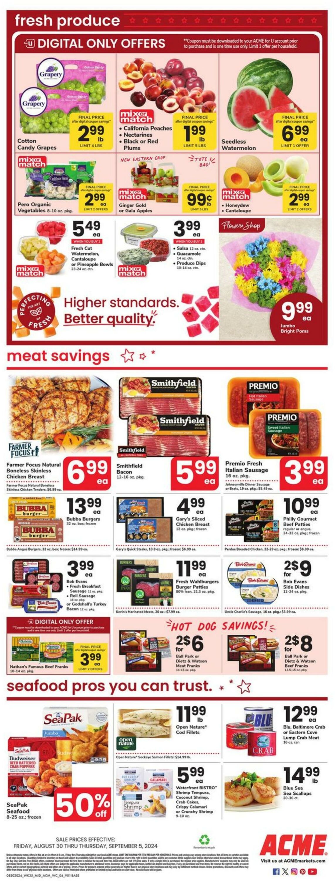 Weekly ad Acme 08/30/2024 - 09/05/2024