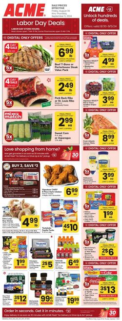 Weekly ad Acme 08/23/2024 - 08/29/2024