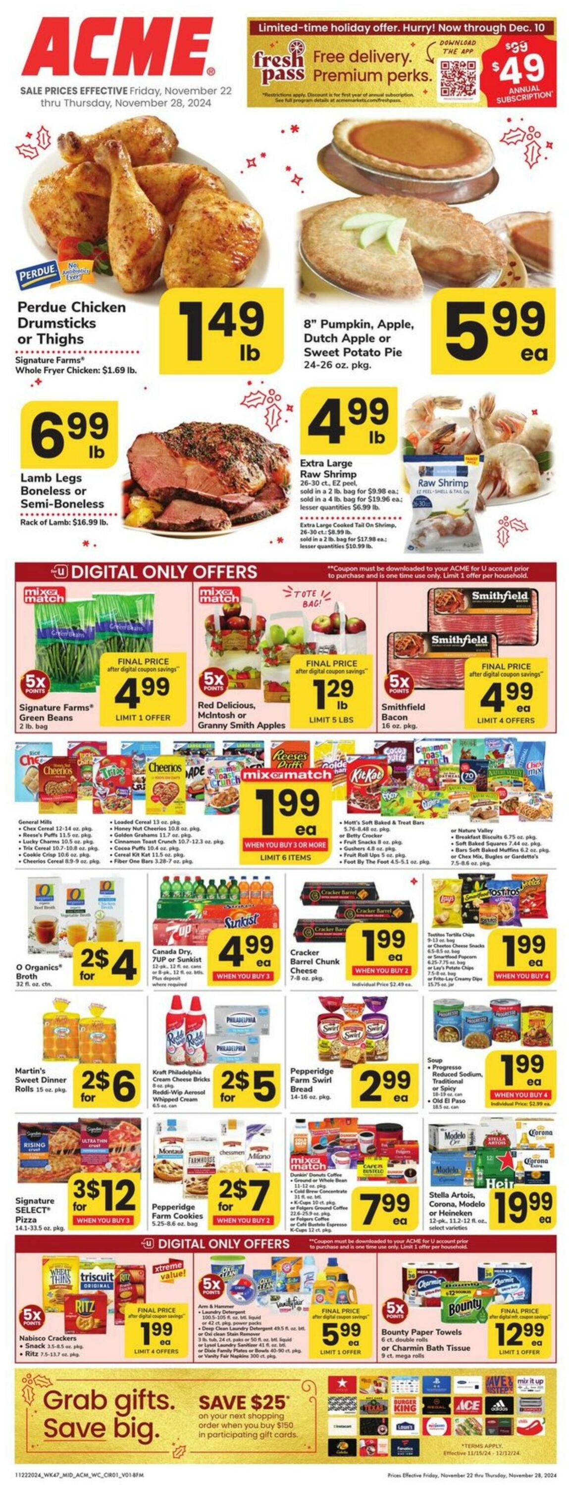 Weekly ad Acme 11/22/2024 - 11/28/2024