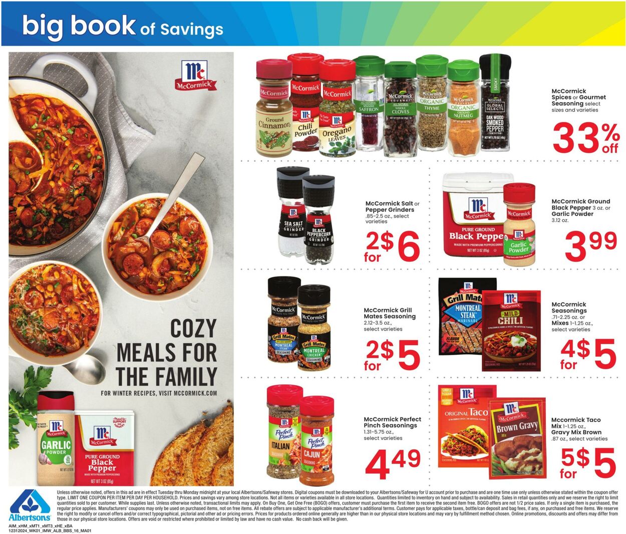 Weekly ad Albertsons 12/31/2024 - 01/27/2025