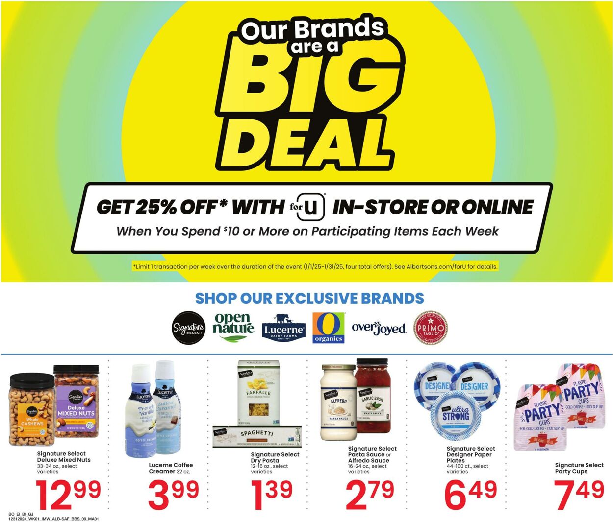 Weekly ad Albertsons 12/31/2024 - 01/27/2025