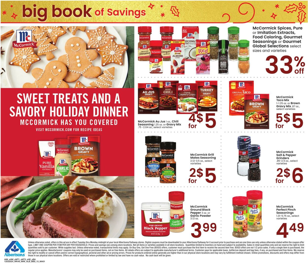 Weekly ad Albertsons 12/03/2024 - 12/30/2024