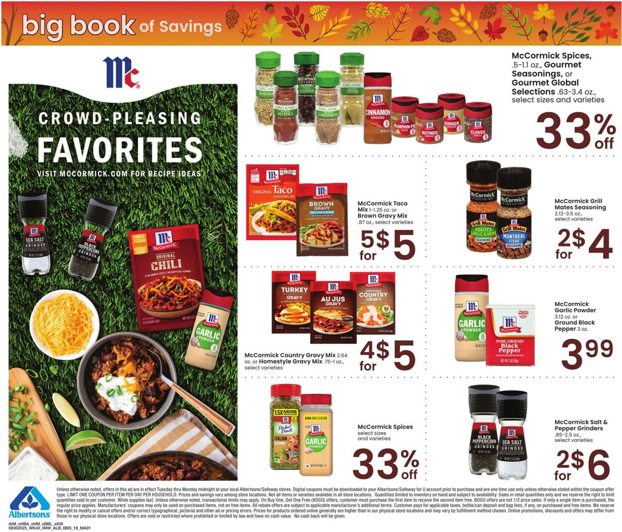 Weekly ad Albertsons 09/30/2025 - 10/27/2025