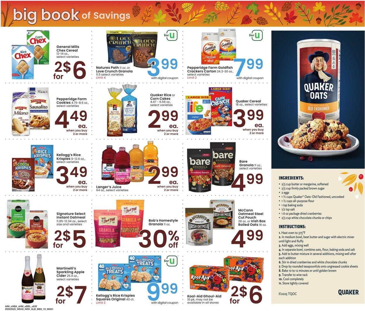 Weekly ad Albertsons 09/30/2025 - 10/27/2025