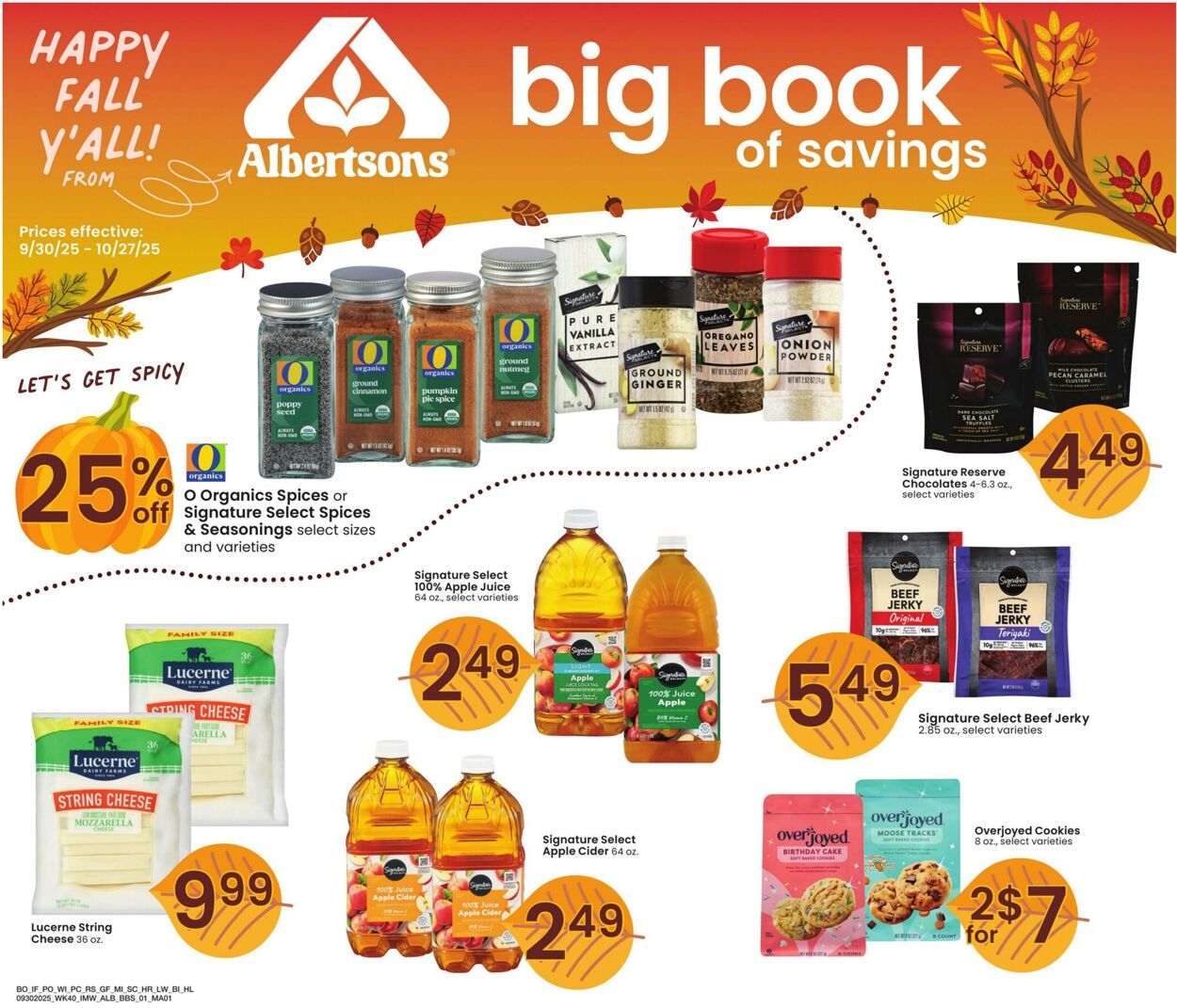 Weekly ad Albertsons 09/30/2025 - 10/27/2025