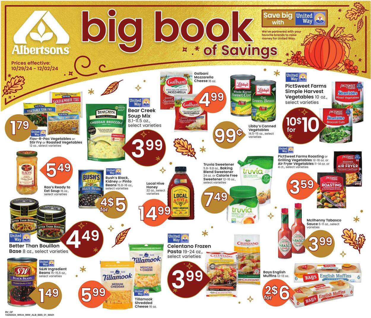 Weekly ad Albertsons 10/29/2024 - 12/02/2024