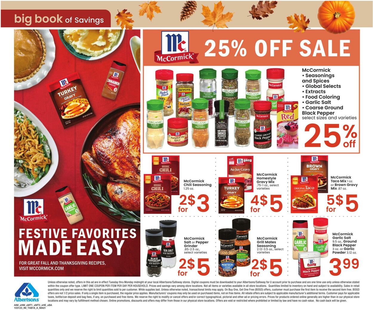 Weekly ad Albertsons 10/31/2023 - 11/27/2023