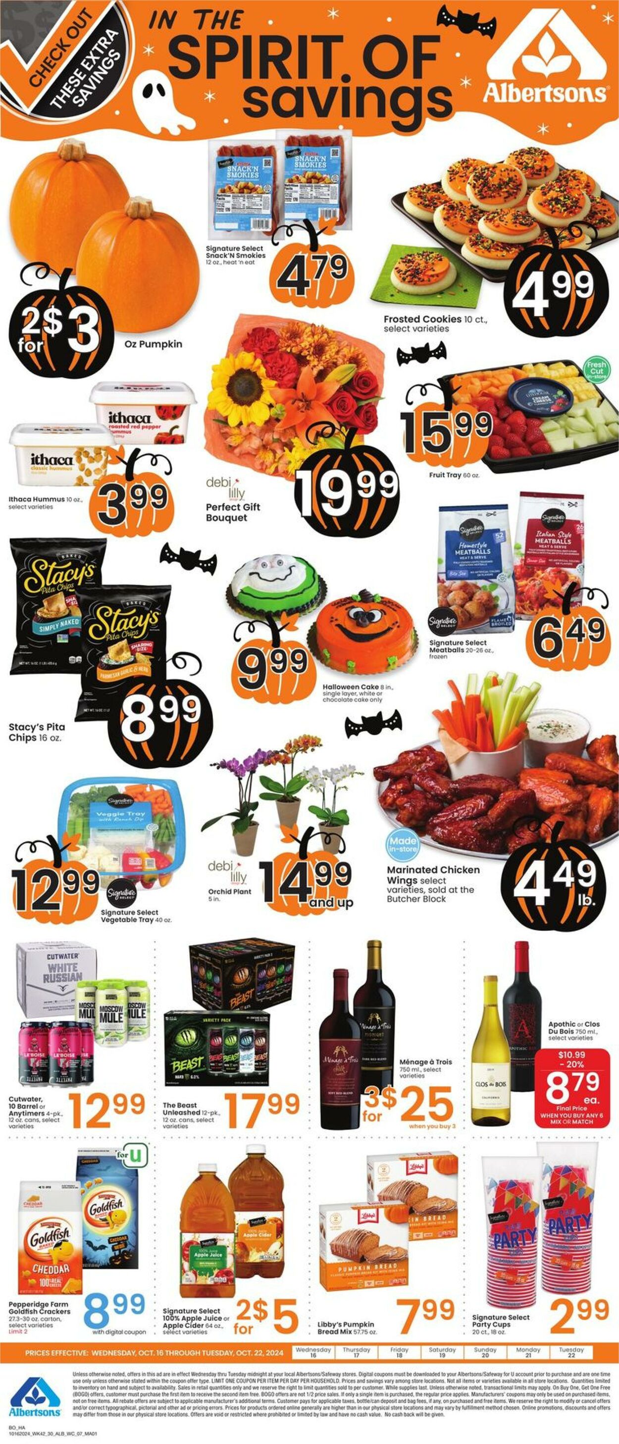 Weekly ad Albertsons 10/16/2024 - 10/22/2024