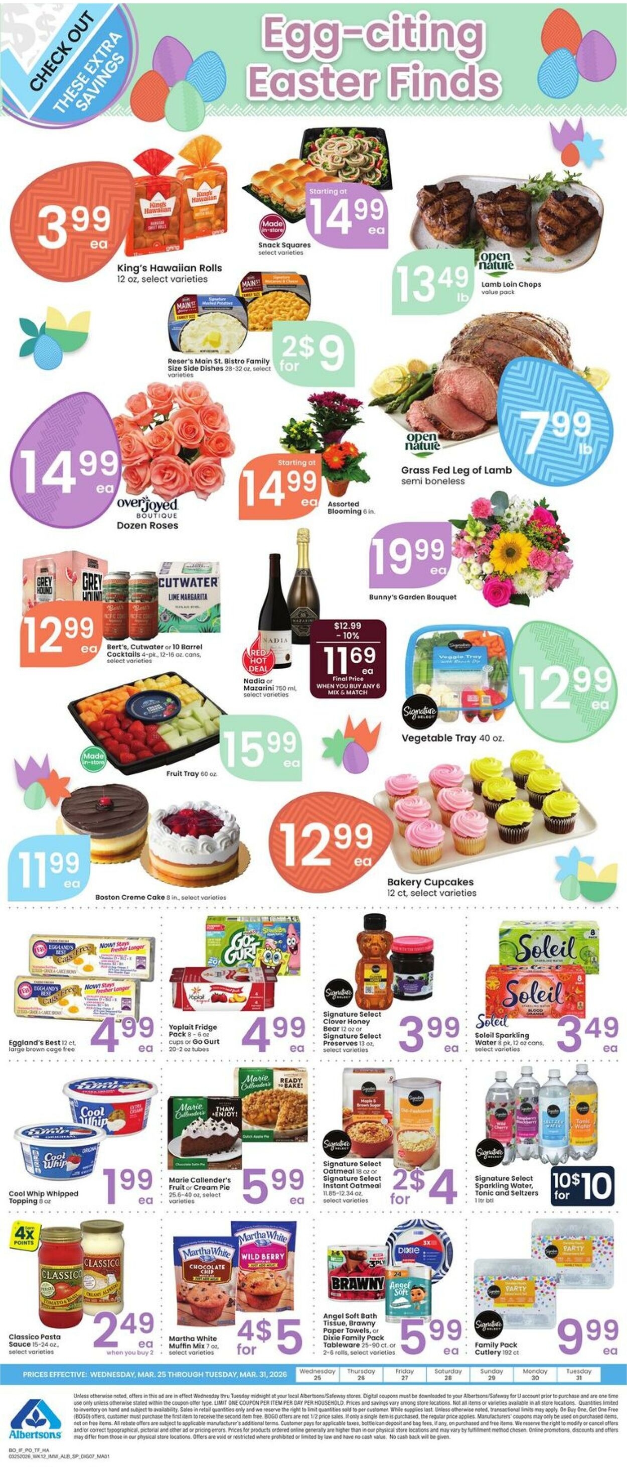 Weekly ad Albertsons 03/25/2026 - 03/31/2026