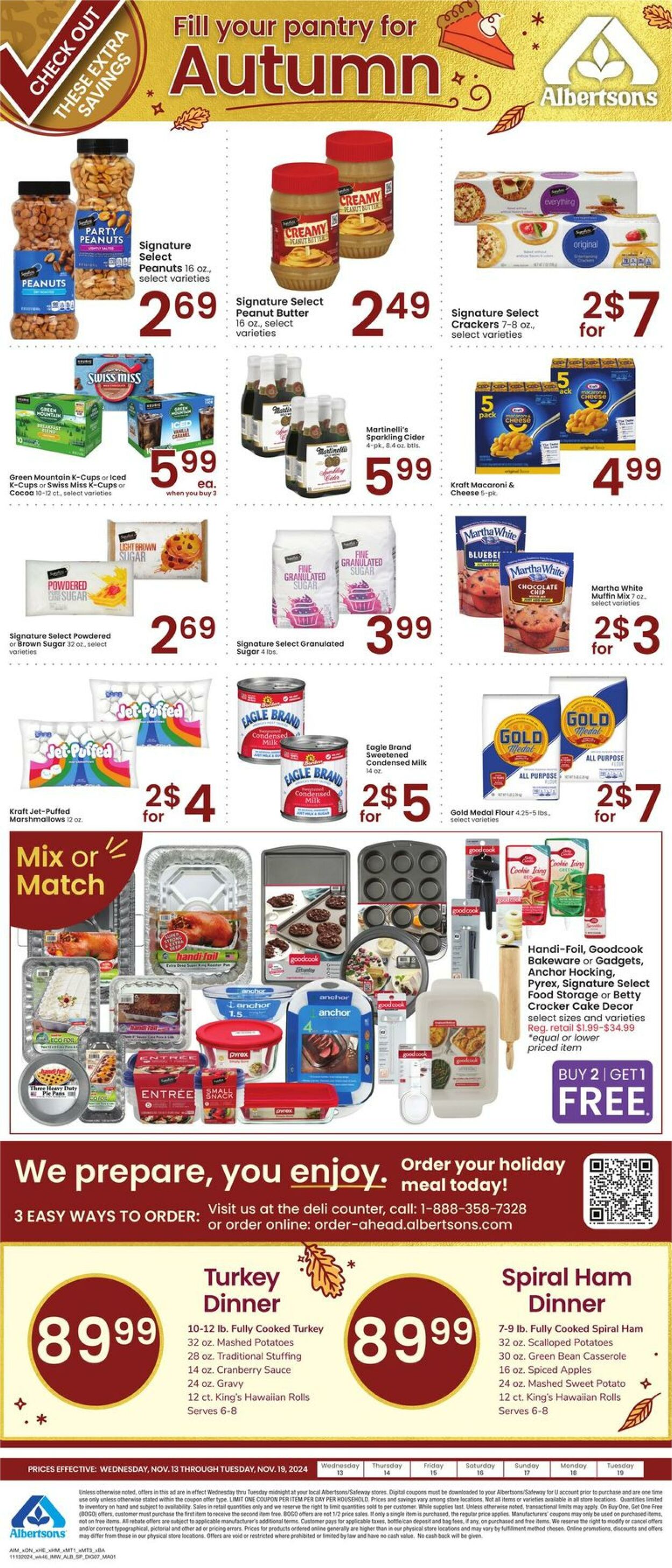 Weekly ad Albertsons 11/13/2024 - 11/19/2024