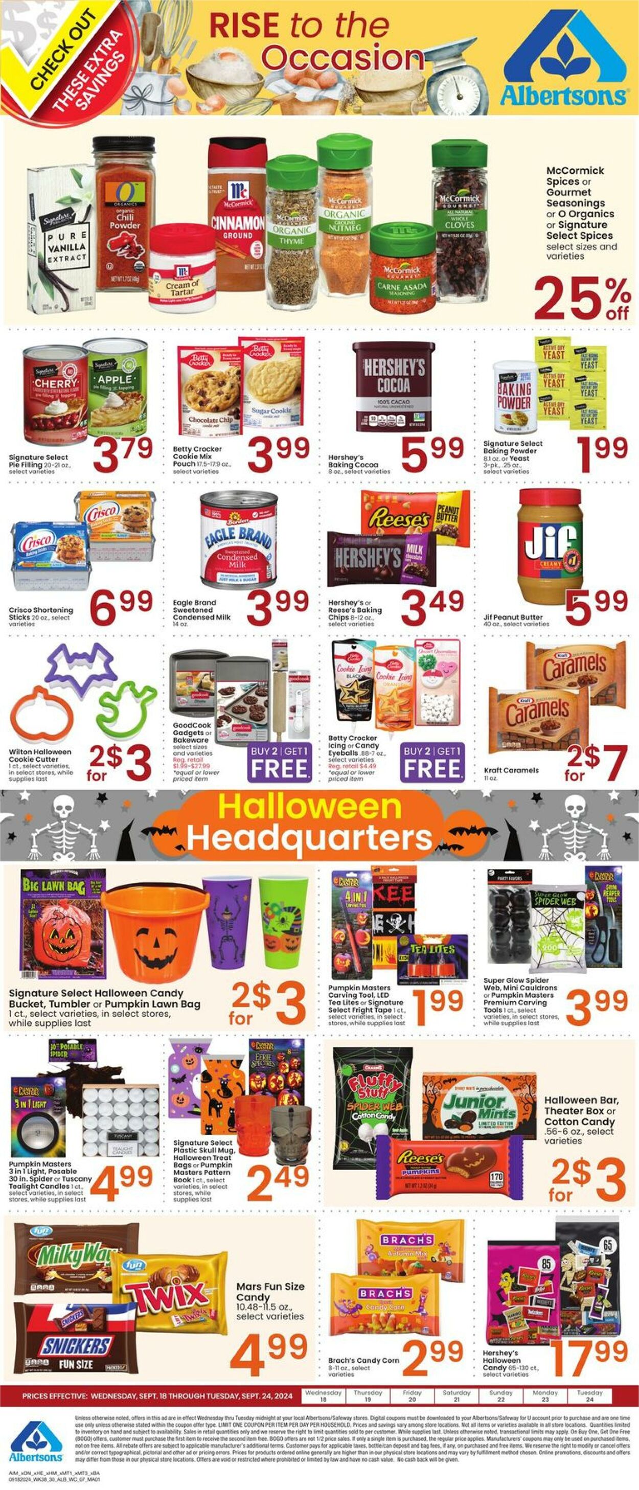 Weekly ad Albertsons 09/18/2024 - 09/24/2024