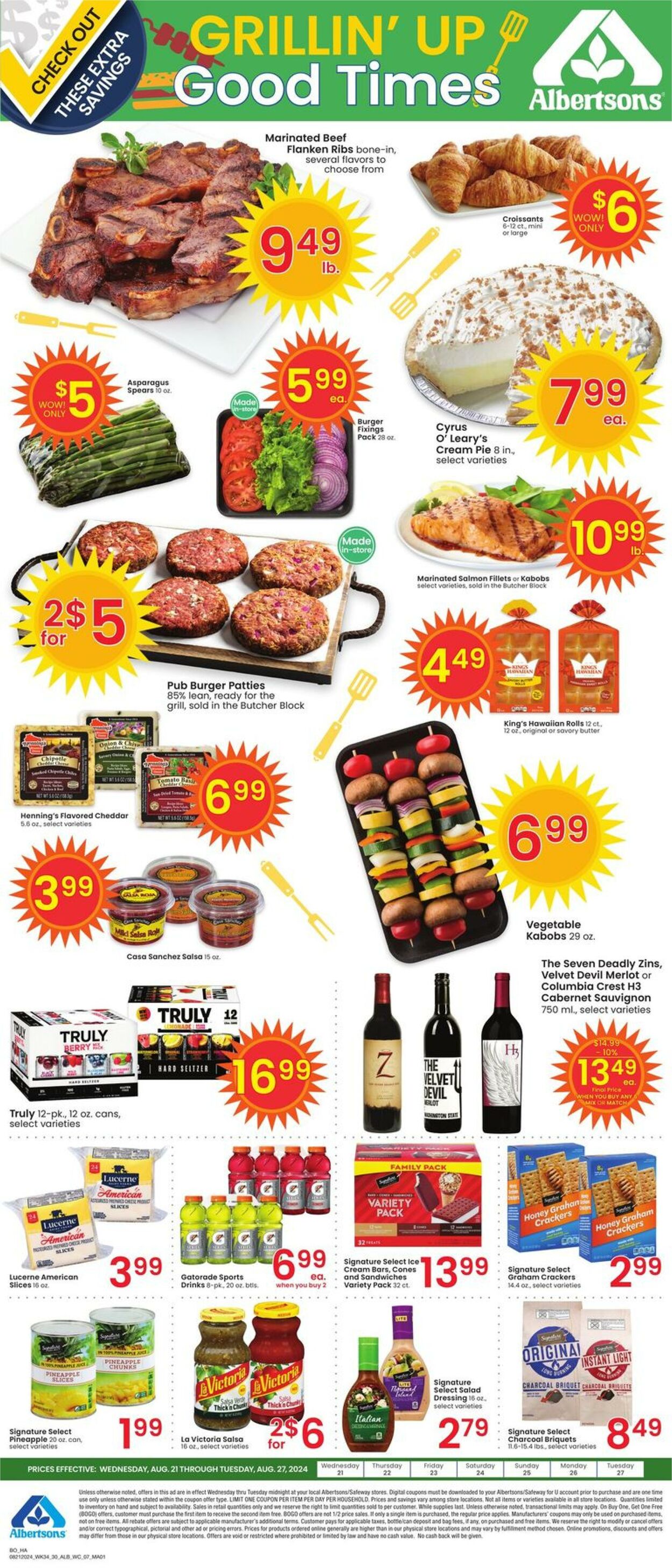 Weekly ad Albertsons 08/21/2024 - 08/27/2024