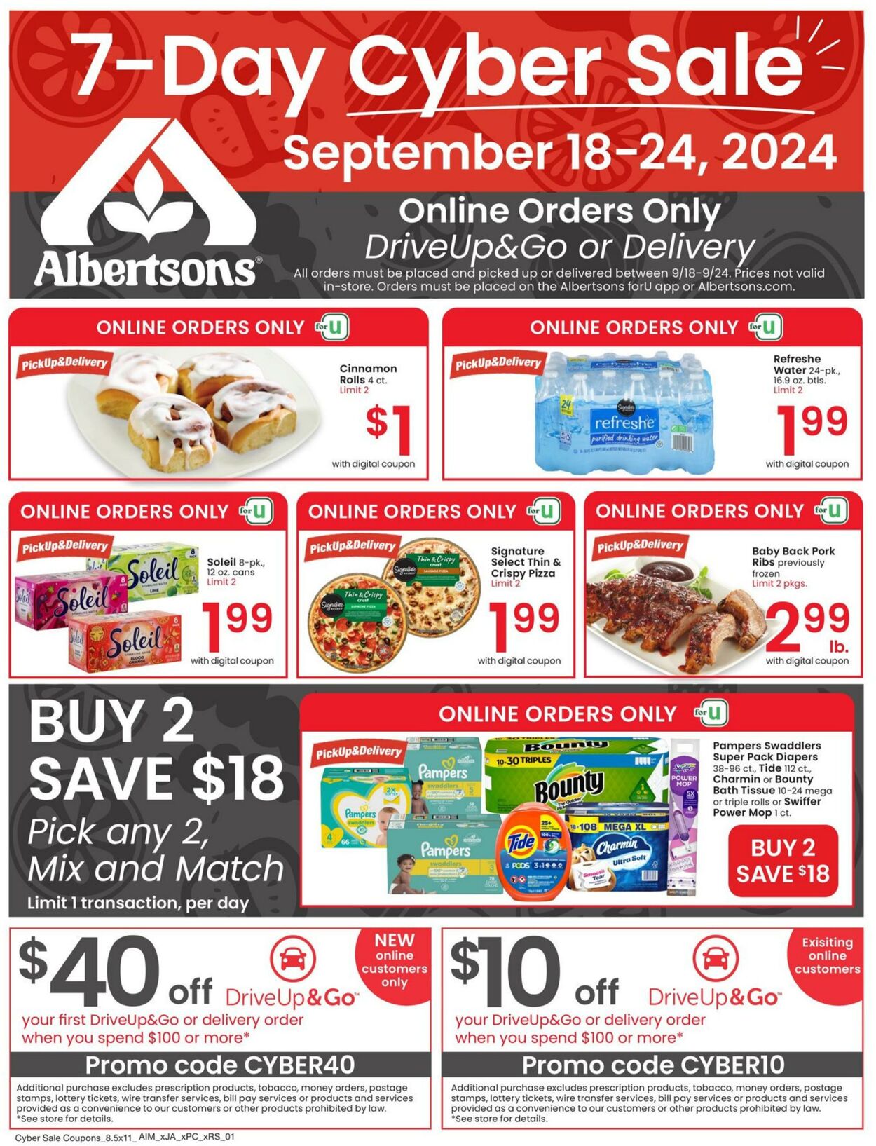 Weekly ad Albertsons 09/18/2024 - 09/24/2024