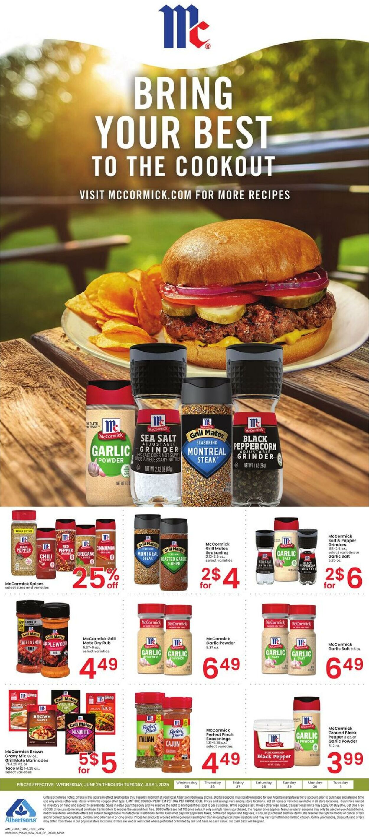 Weekly ad Albertsons 06/25/2025 - 07/01/2025