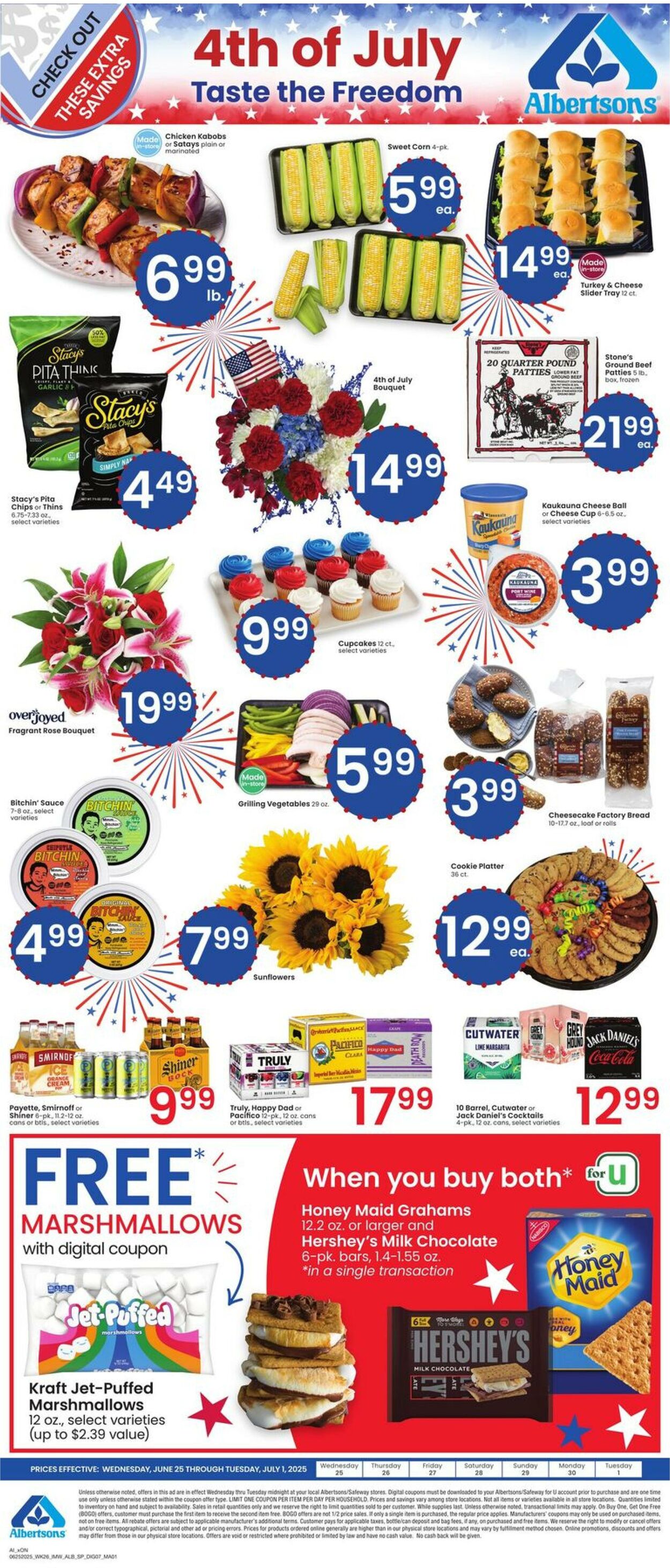 Weekly ad Albertsons 06/25/2025 - 07/01/2025