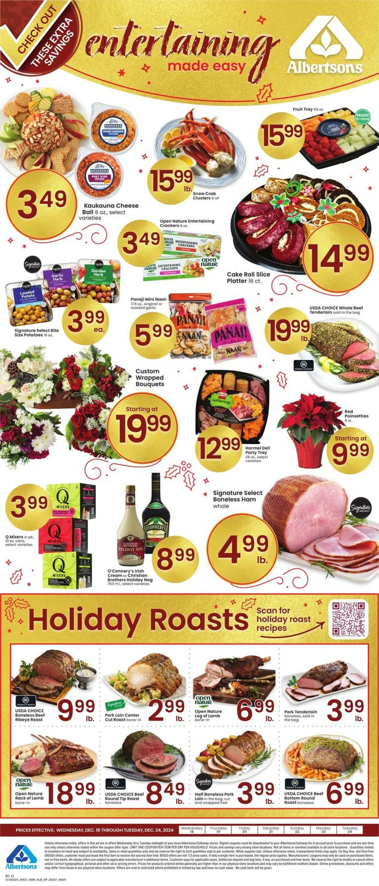 Weekly ad Albertsons 12/18/2024 - 12/24/2024