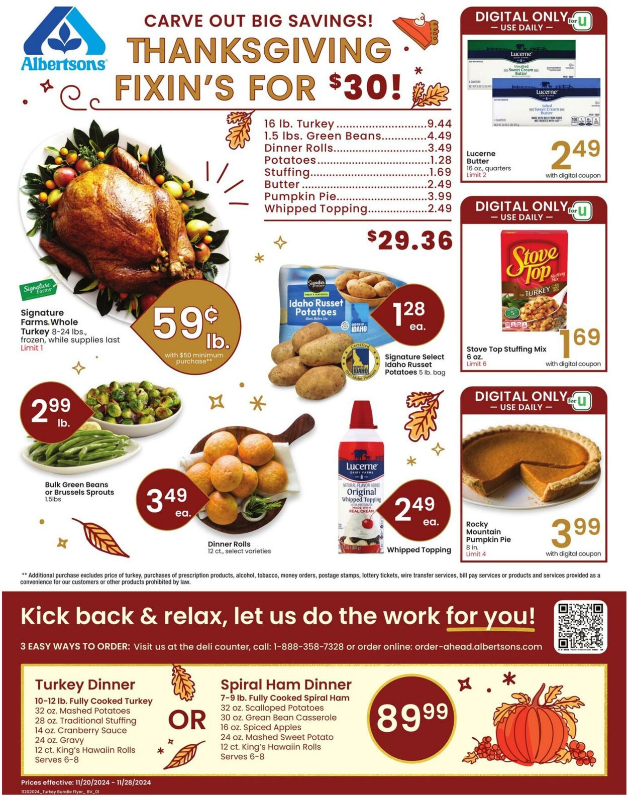 Weekly ad Albertsons 11/20/2024 - 11/28/2024