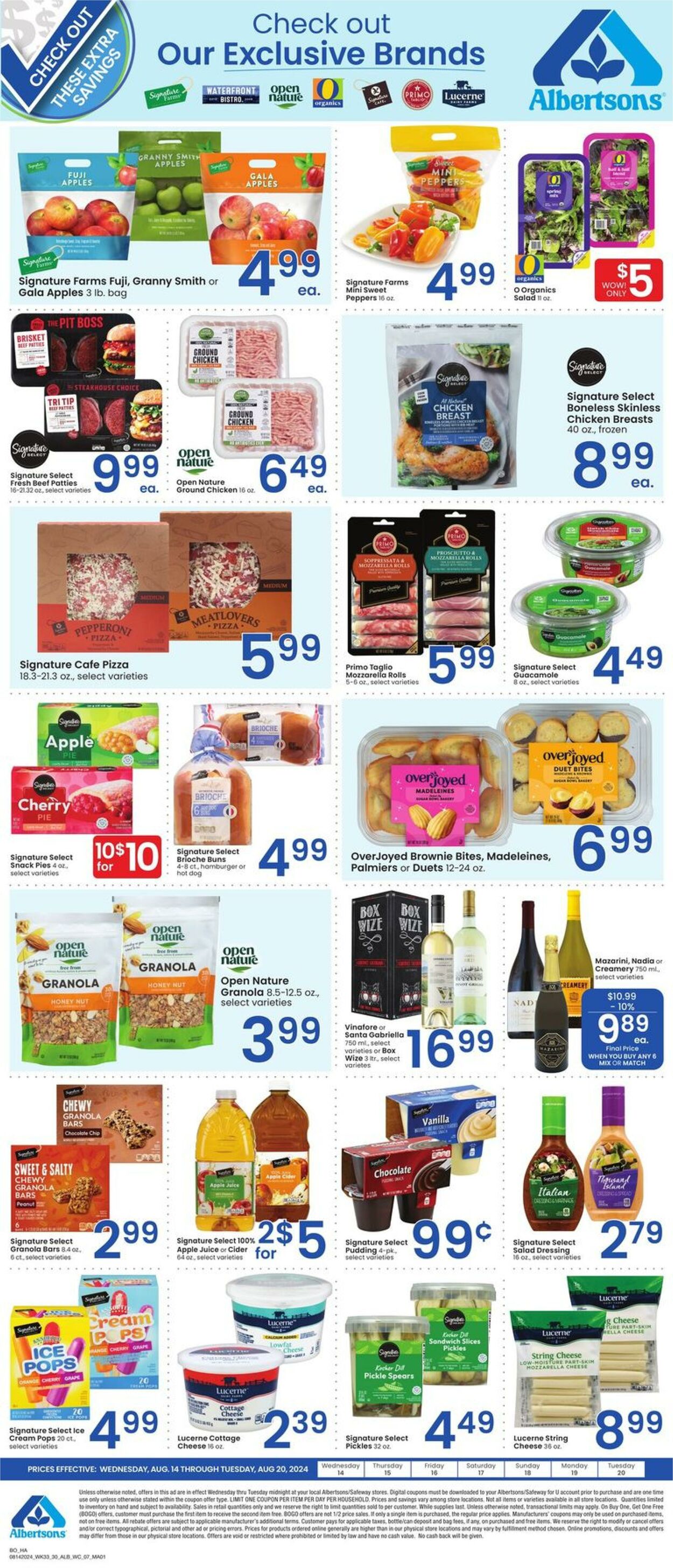 Weekly ad Albertsons 08/14/2024 - 08/20/2024