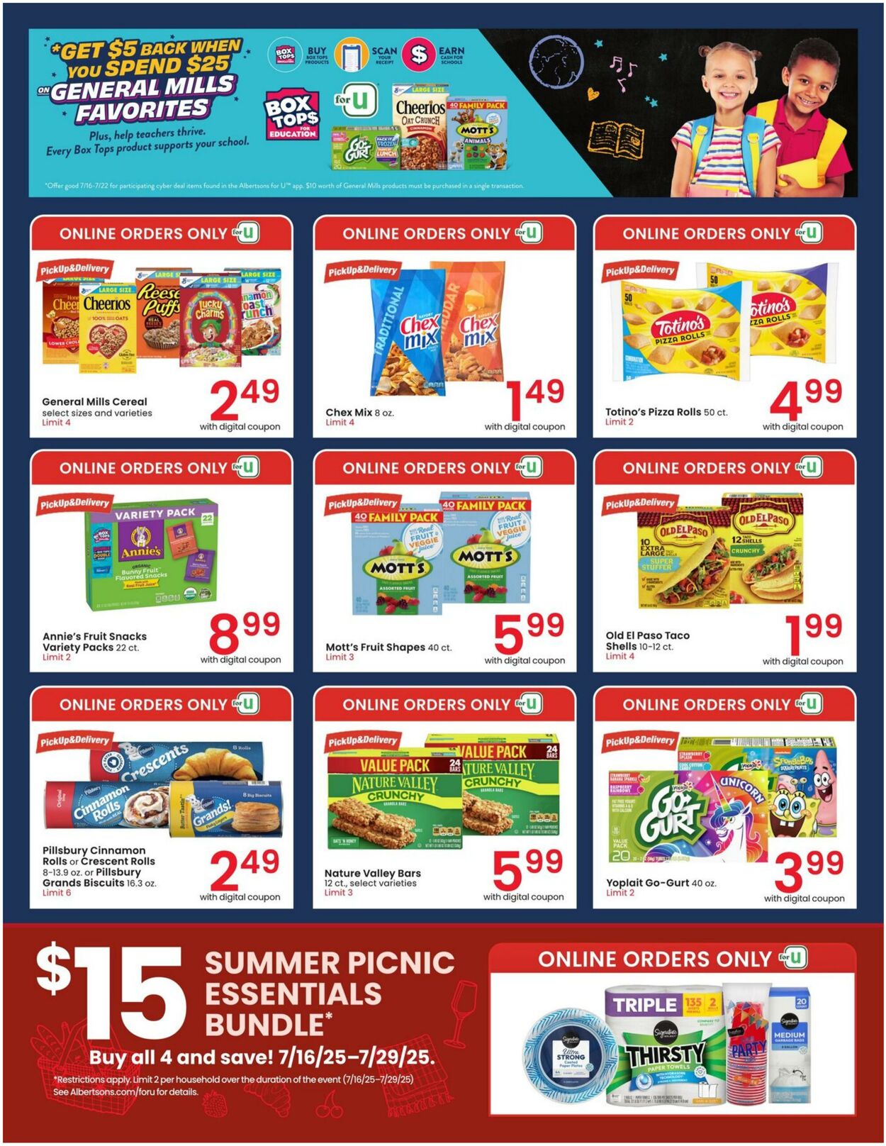 Weekly ad Albertsons 07/16/2025 - 07/22/2025