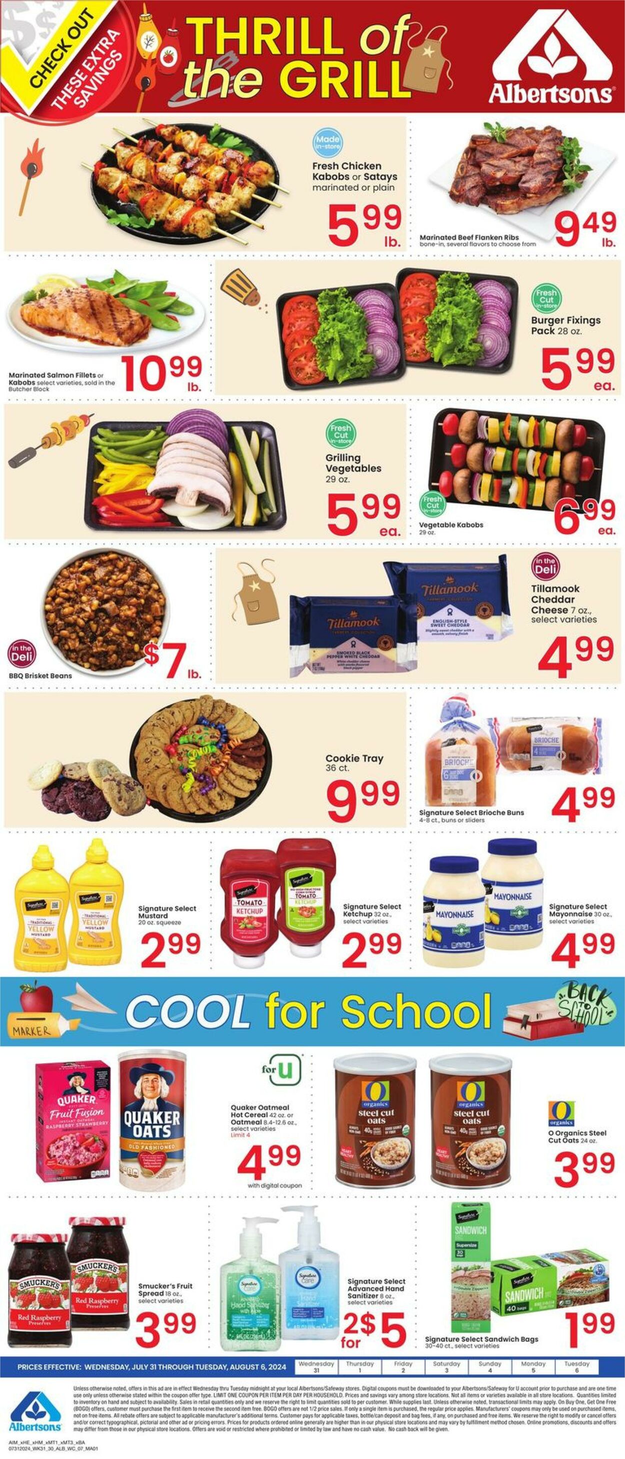 Weekly ad Albertsons 07/31/2024 - 08/06/2024