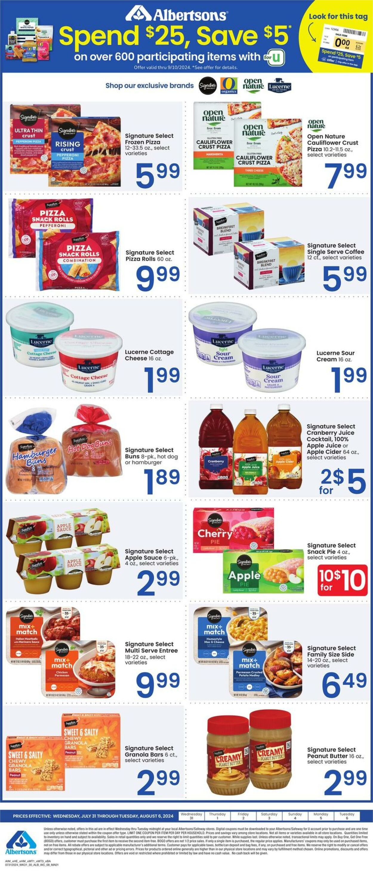 Weekly ad Albertsons 07/31/2024 - 08/06/2024