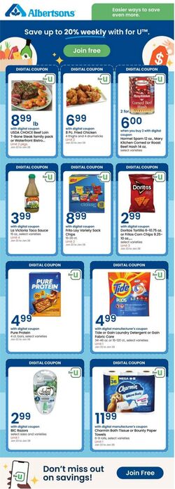 Weekly ad Albertsons 01/22/2025 - 01/25/2025