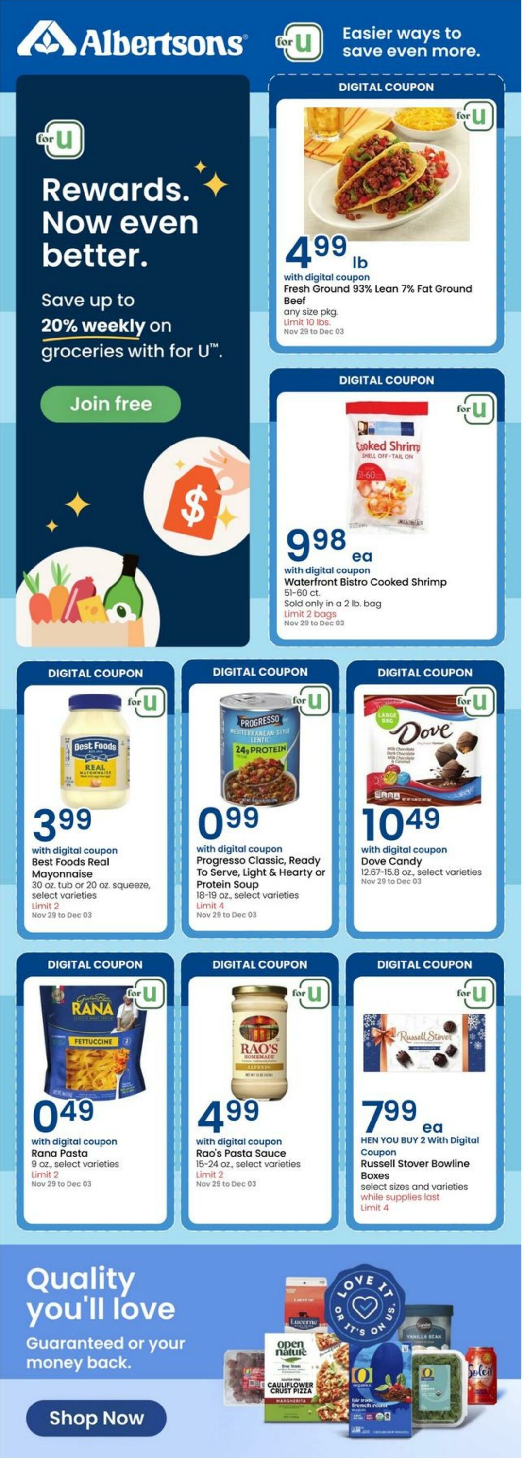 Weekly ad Albertsons 12/01/2024 - 12/03/2024