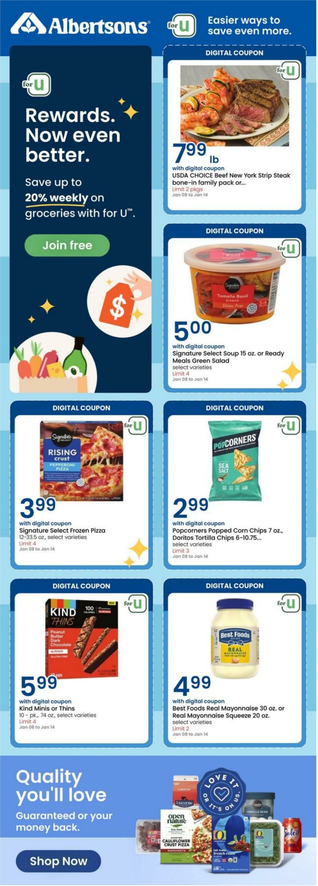 Weekly ad Albertsons 01/08/2025 - 01/14/2025