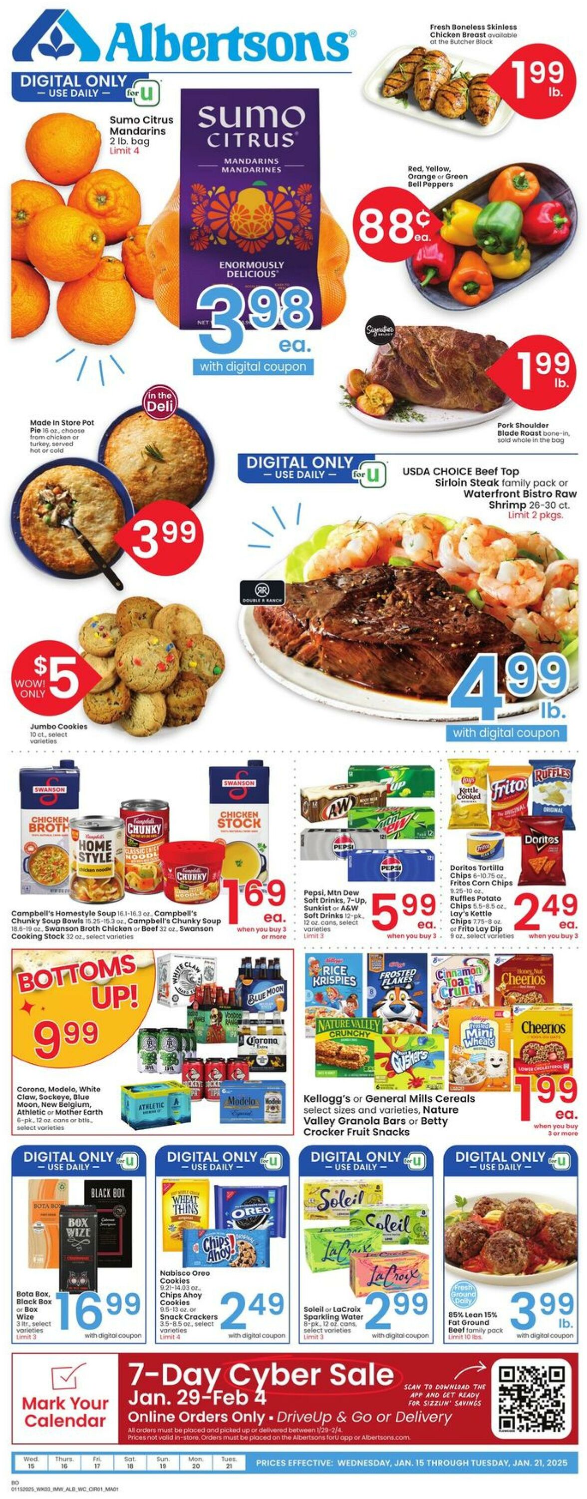 Weekly ad Albertsons 01/15/2025 - 01/21/2025