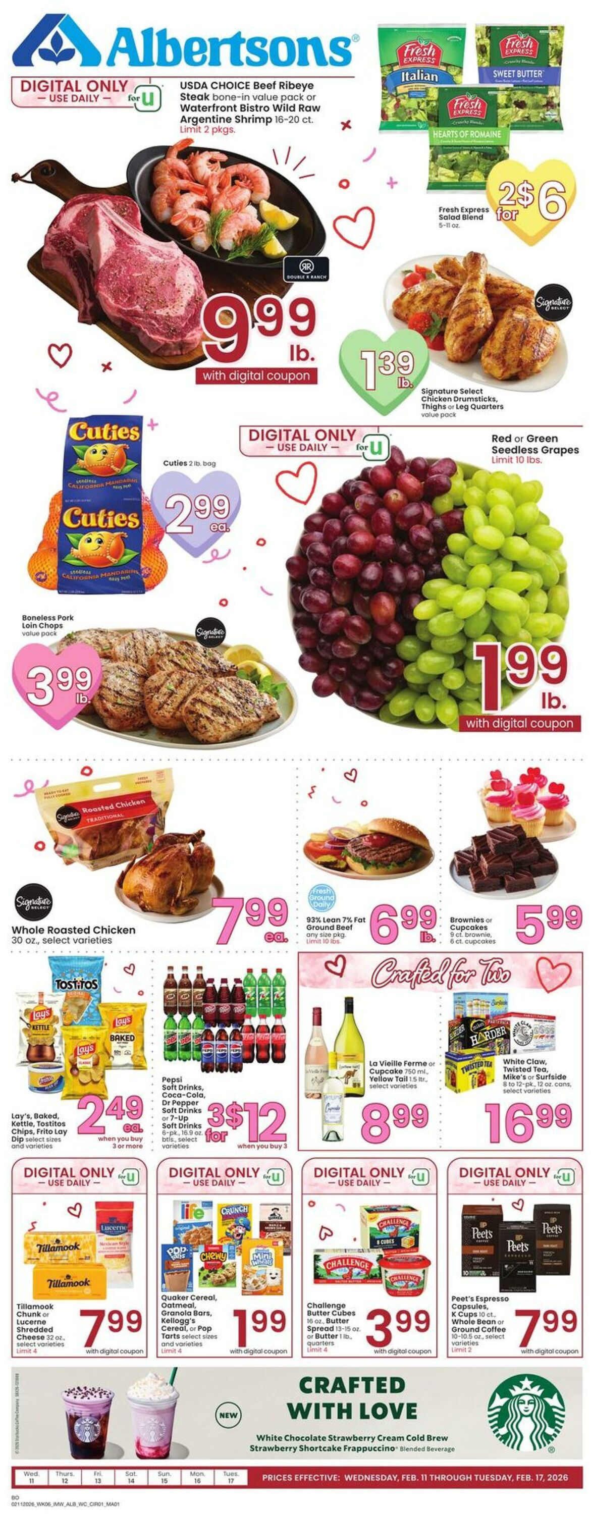 Weekly ad Albertsons 02/11/2026 - 02/17/2026