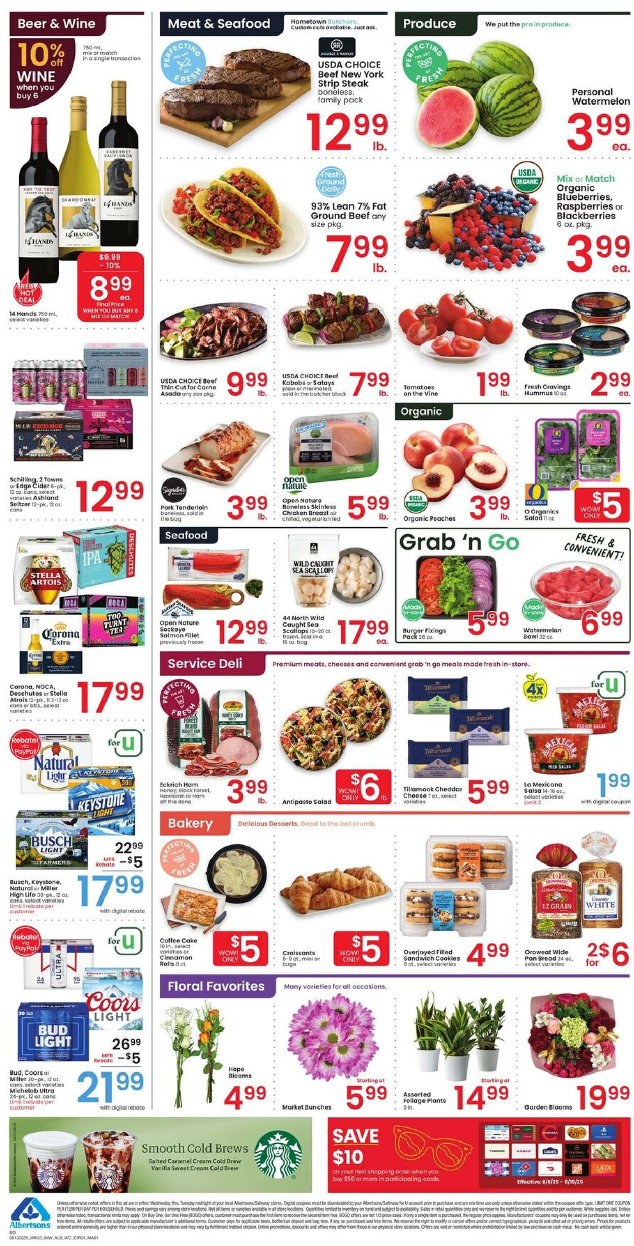 Weekly ad Albertsons 08/13/2025 - 08/19/2025