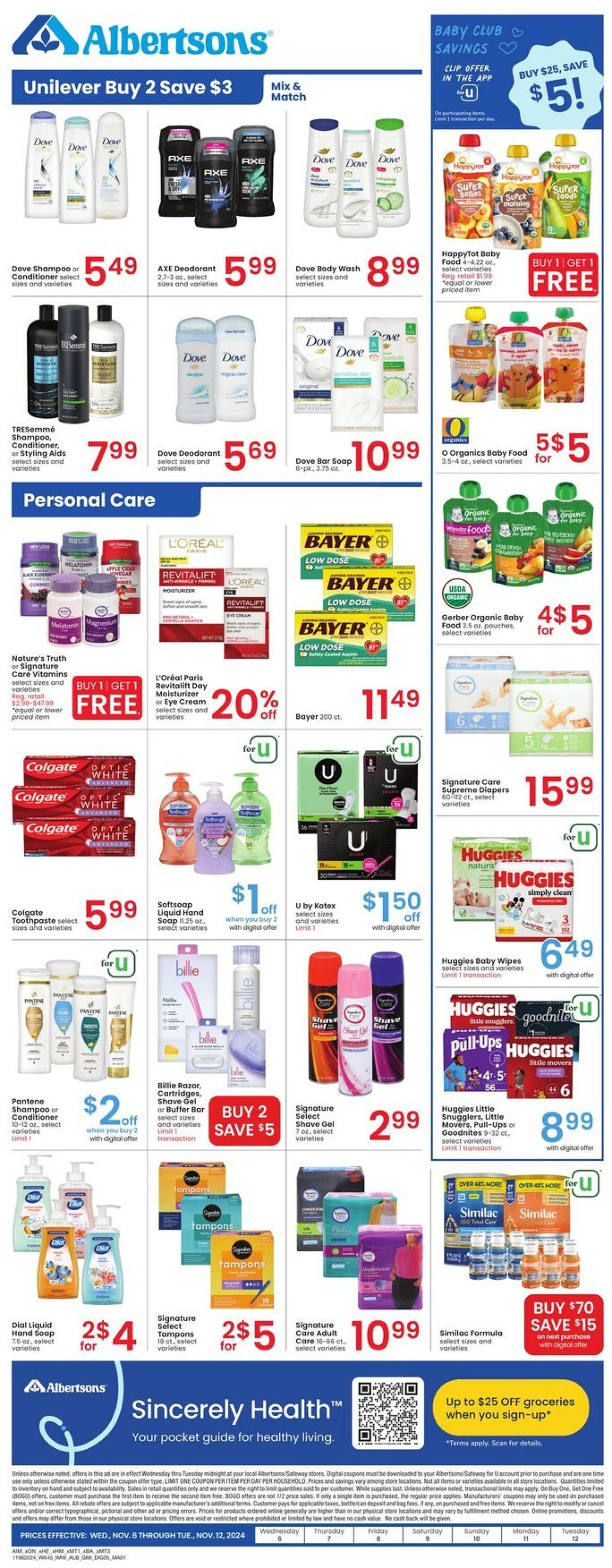 Weekly ad Albertsons 11/06/2024 - 11/12/2024