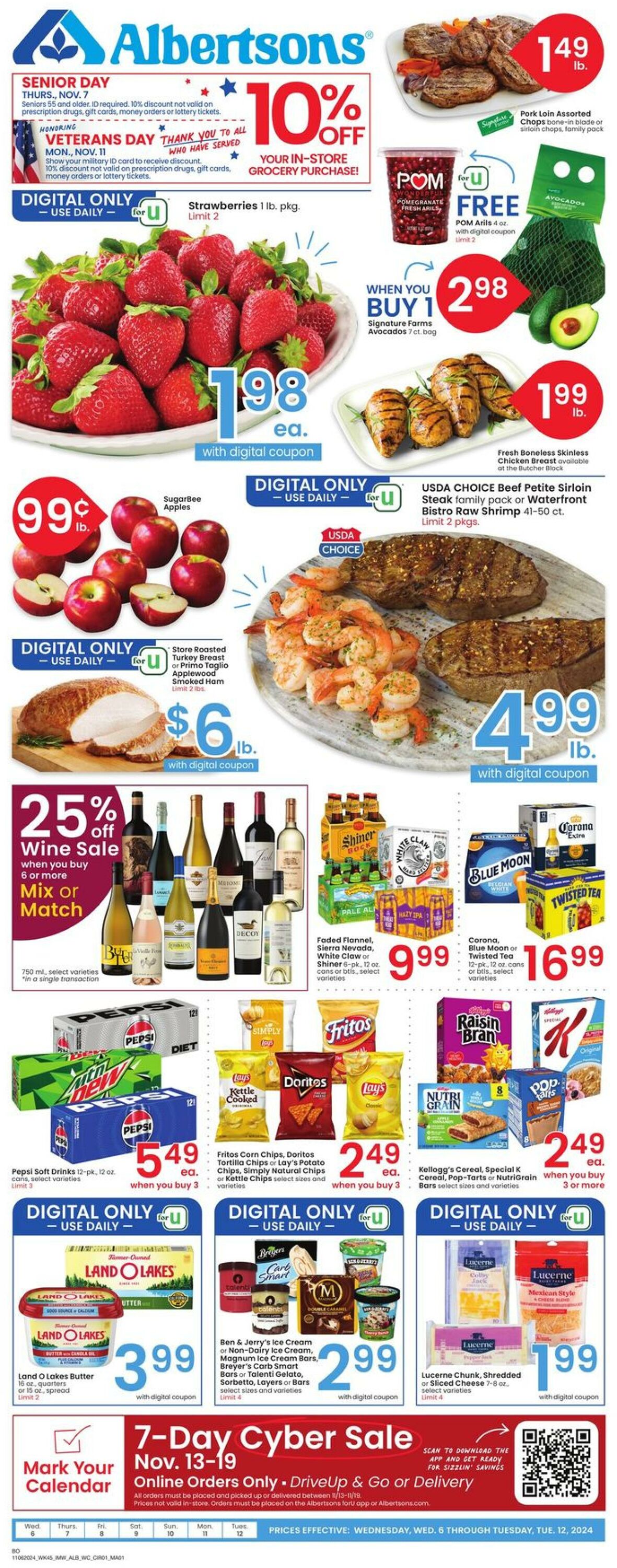 Weekly ad Albertsons 11/06/2024 - 11/12/2024