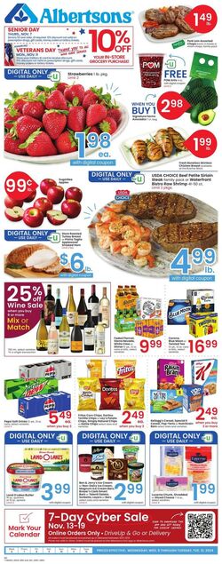 Weekly ad Albertsons 10/16/2024 - 10/22/2024