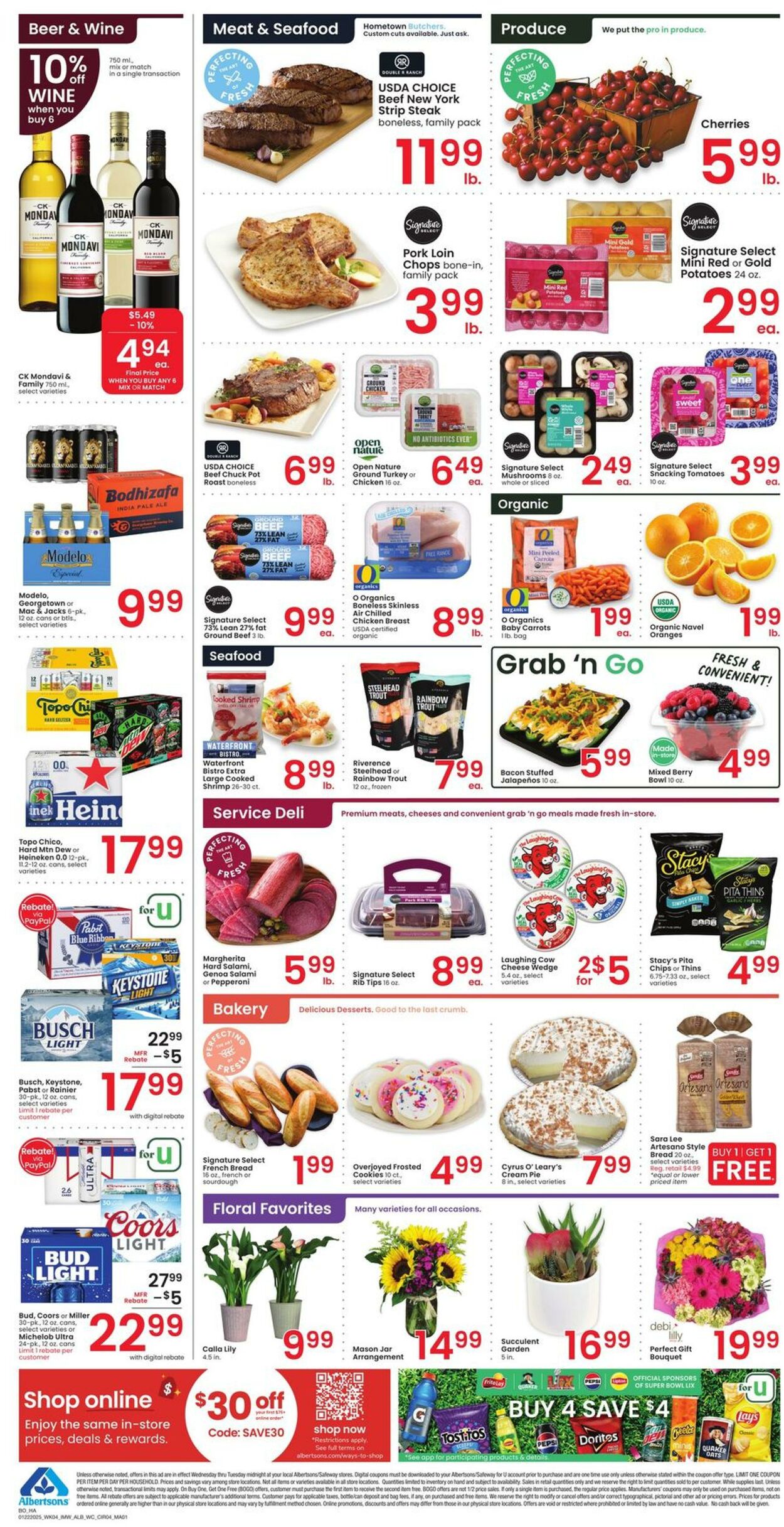 Weekly ad Albertsons 01/22/2025 - 01/28/2025