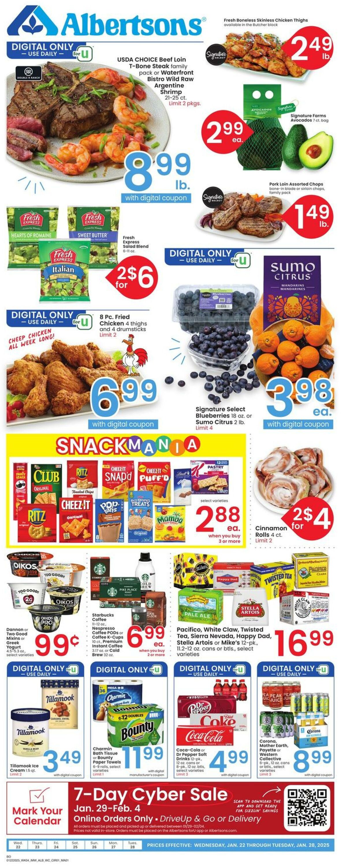 Weekly ad Albertsons 01/22/2025 - 01/28/2025