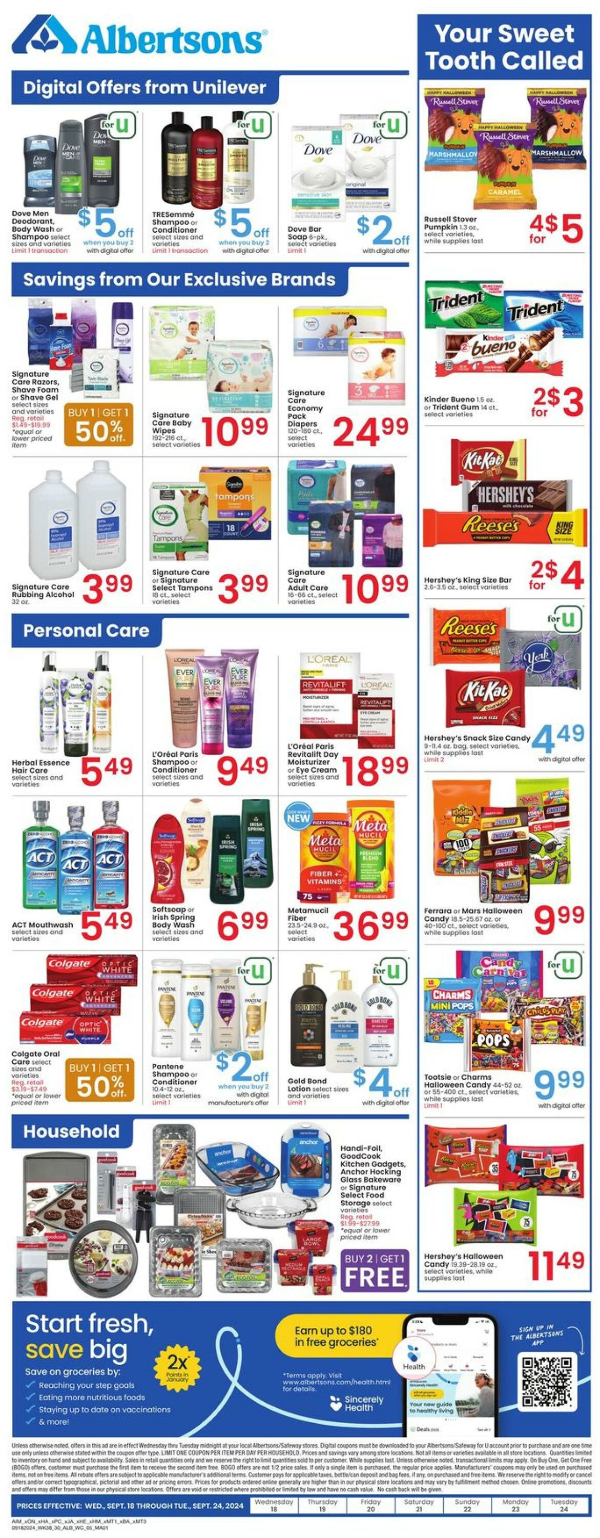 Weekly ad Albertsons 09/18/2024 - 09/24/2024