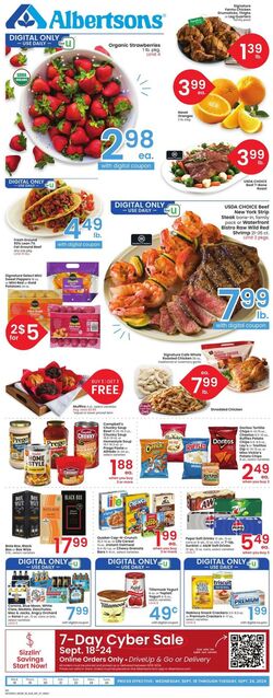 Weekly ad Albertsons 10/16/2024 - 10/22/2024