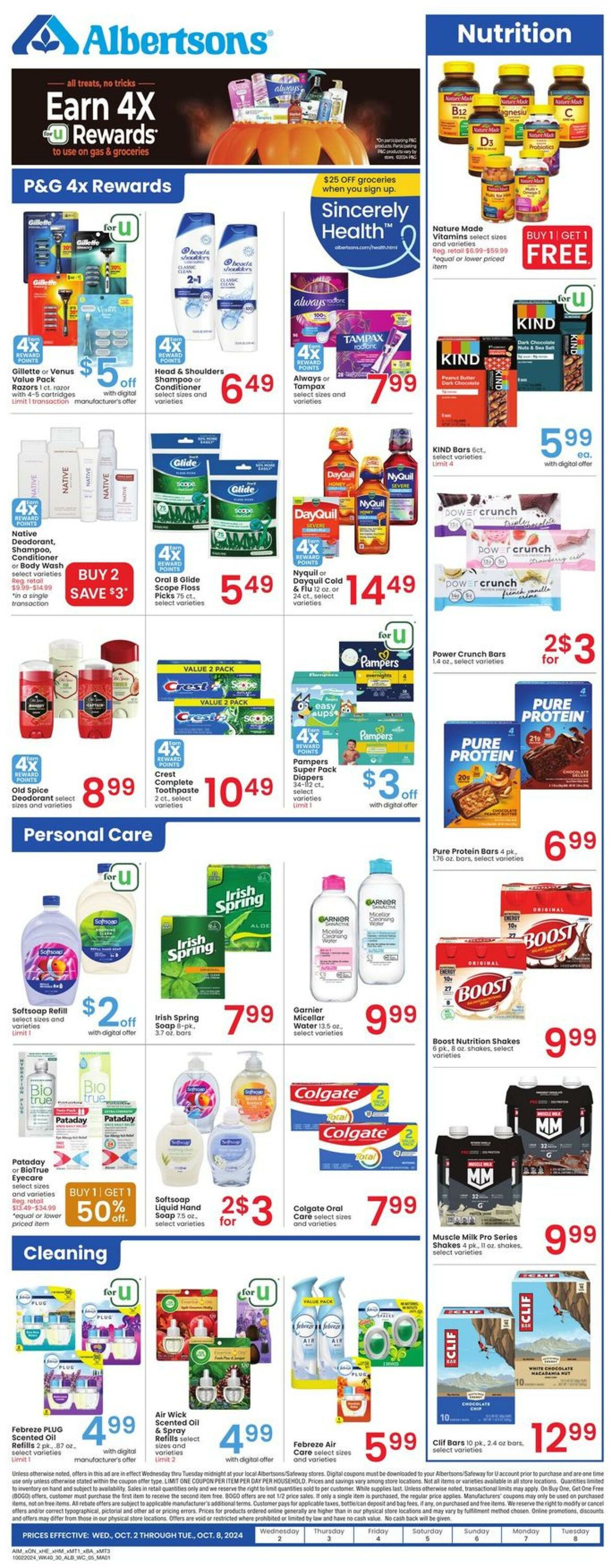 Weekly ad Albertsons 10/02/2024 - 10/08/2024