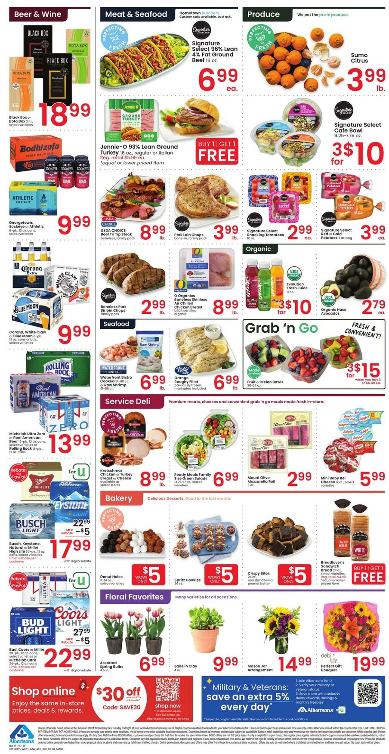 Weekly ad Albertsons 01/01/2025 - 01/07/2025