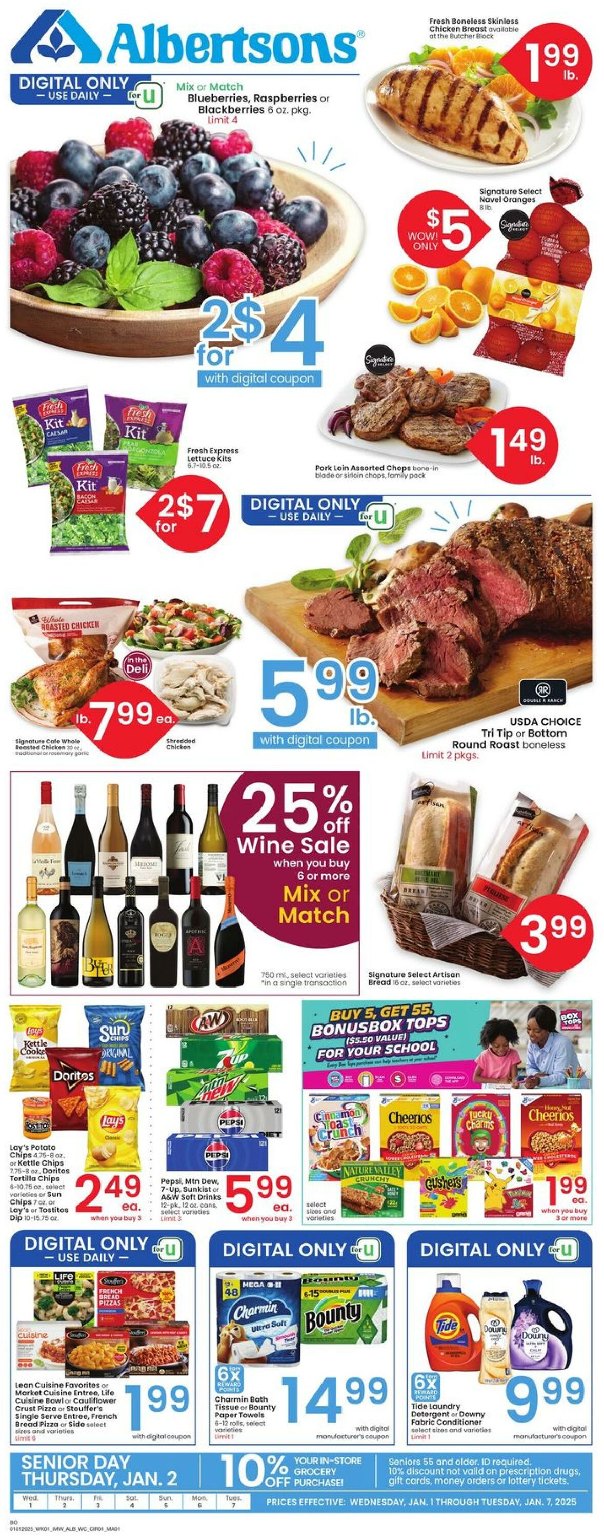 Weekly ad Albertsons 01/01/2025 - 01/07/2025