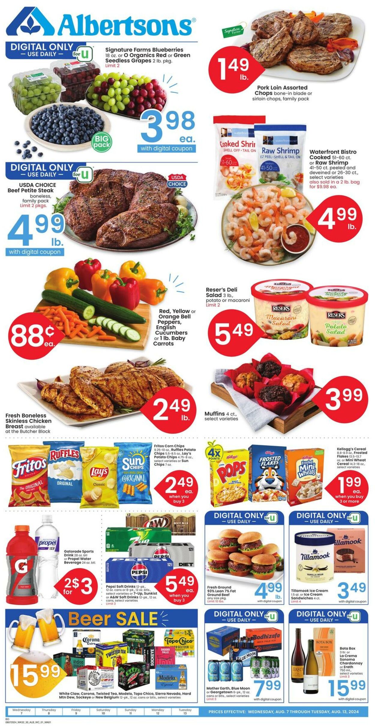 Weekly ad Albertsons 08/07/2024 - 08/13/2024